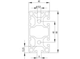 ISB Profil 40x80 3N90 leicht nut 8