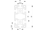ISB Profiel 40x80 light nut 8