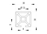 BSB Profiel 30x30 1N nut 8