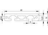 ISB Profiel 16x80 zwaar nut 8