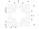 ISB profile 80x80 heavy nut 8