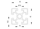 BSB Profiel 45x45 licht nut 10