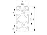 ISB Profil 20x40 nut 5