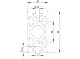 ISB Profiel 40x80 zwaar nut 8
