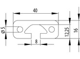 ISB profile 16x40 heavy nut 8