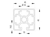 BSB Profil 45x45 1N leicht Nut 10