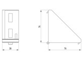 BSB Winkel 40x80 Nut 10