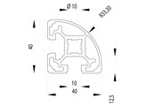 BSB Profiel 40x40 R nut 10