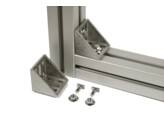 BSB bracket 60x60 Nut 10 die cast alu look. ESD