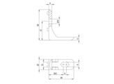 BSB Ophangbeugel voor panelen profiel 30x30WG40  set van 4 stuks 