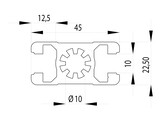 BSB Profiel 22 5x45 nut 10