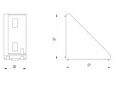 BSB equerre 30x60 rainure 8 ESD