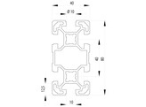 BSB Profiel 40x80 licht nut 10
