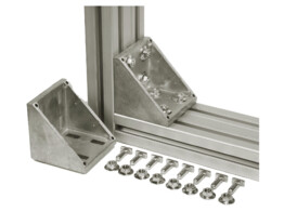 BSB bracket 80x80 Nut 10 die cast alu look. ESD