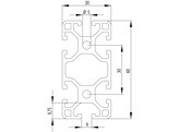 ISB Profil 30x60 leicht nut 6