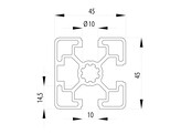 BSB profile 45x45 3N light nut 10