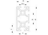 BSB Profiel 30x60 4N nut 8