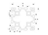 BSB Profiel 80x80 licht nut 10