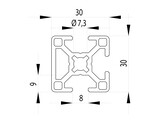 BSB Profiel 30x30 3N nut 8