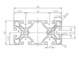 ISB Profiel 40x80 extra licht nut 8