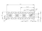 ISB profile 30x120 heavy nut 6