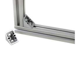 ISB bracket 20x20 Nut 5 die cast alu look.