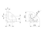 ISB Corniere d angle 30 rainure 6 set
