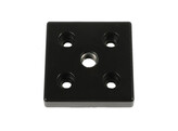 ISB Transport- en voetplaat ZN 80x80 Nut 8 M16  zwart gecoat
