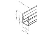 ISB Cover-and Closure profile Nut 8 transparent  S 0 8-3mm  L   2000
