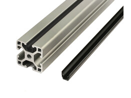 ISB Cover-and Closure profile Nut 6 30 black L 2000mm