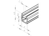 ISB Abdeck- und Einfassprofil 5 transparent  L  2000