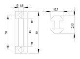 ISB Systeemglijder 8 PA symmetrisch