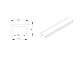 ISB Abdeckprofil 8 Al L  2000