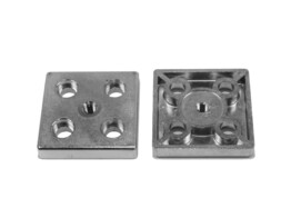 BSB Base plate zn 80x80 Nut 10 M12 galvanised ESD