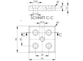 BSB Base plate zn 90x90 Nut 10 M16 galvanised ESD