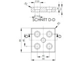 BSB Transport- en voetplaat ZN 80x80 Nut 10 M16 verzinkt ESD