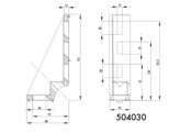 BSB Funderingshoek links 43x175  Ral7037 ESD