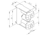 BSB Bolt connector set  O11x30 nut 8 ESD