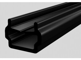 BSB Closure profile Nut 6 S 1-4mm  black L 2000mm