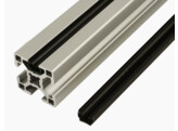 BSB Closure profile Nut 8 S 2-6mm  black L 2000mm