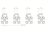BSB Multiblock Nut 10 M6 2-teilig