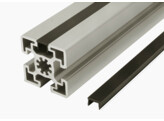 BSB Abdeckprofil Nut 8 schwarz  L   2000