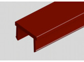 BSB Abdeckprofil 10 rot RAL 3020  L 2000