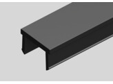 BSB Abdeckprofil 10 PP schwarz  L 2000