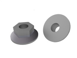 BSB collar nut  slot 10  M8