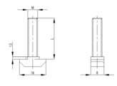 BSB Hammer screw  M8x30  ESD  slot 10