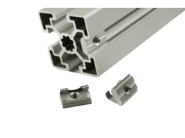 BSB Slot nut 10 M3 swivelling with spring sheet ESD
