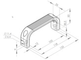 UNI Staafgreep 26x133x50 ESD
