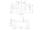 UNI fixation angle for ballsnapper 405022 Nut 8