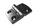 BSB Hinge 40x40 Nut 10  aluminium